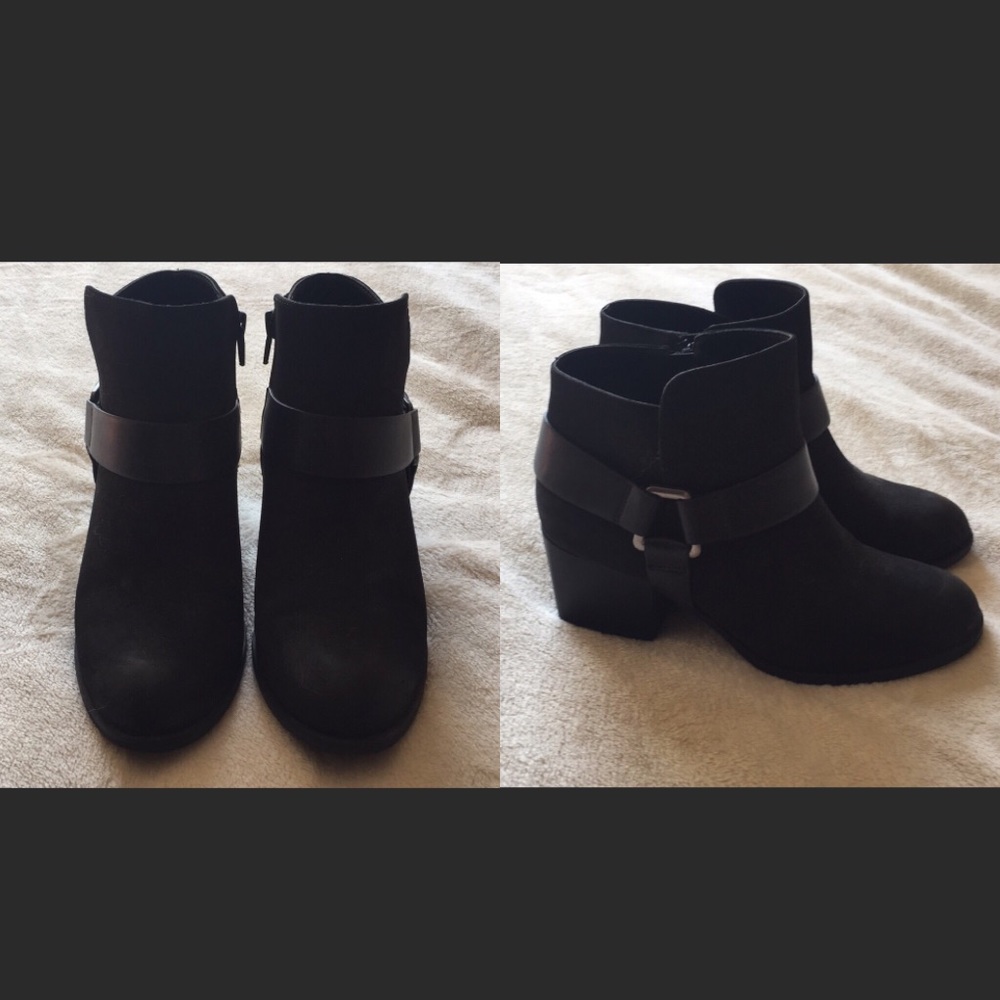 SOLD! Black booties worn once